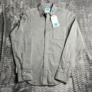 NWT Jason Scott Wilson Heather Gray Button Down Contrast Cuff size XS
